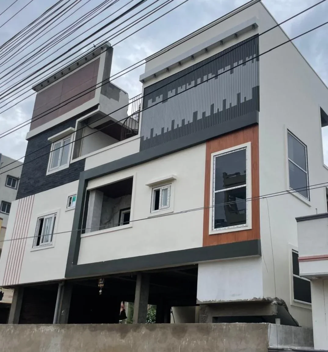 Project at Poranki, Vijayawada, Amaravathi, completed and handed over to Client. G+2 Duplex of 3264 Sft Builtup Area